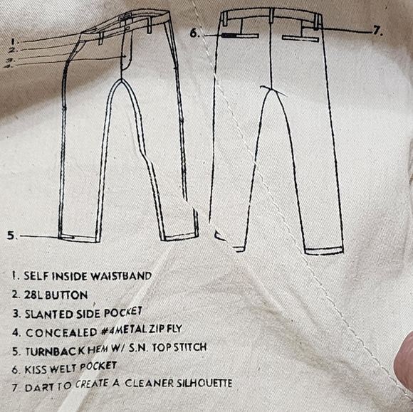 NWT Five Four Cali Straight Chinos Taupe Pants W 33 - Picture 6 of 10